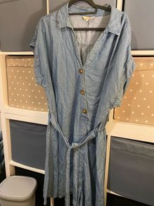 womens soft denim dress