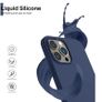 Liquid Silicone Shockproof Case For iPhone 13 Pro Max Luxury Soft Phone Cover Blue New - FHT6IP13PMLK Image 5
