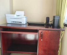 Computer desk -Mahogany wood.