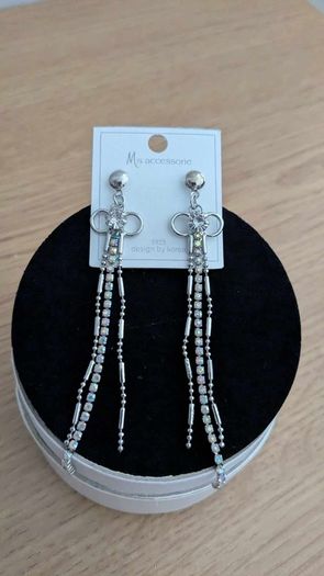 earrings silver set of 3