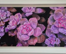 Purple Dream Delight | oil painting | framed