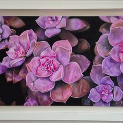 Purple Dream Delight | oil painting | framed