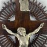 Vintage French wooden crucifix Image 6