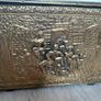 Vintage Brass hammered Storage Box matching magazine box and Brass Pitcher Image 5