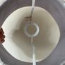 Pleated silver/grey lamp shade Image 2