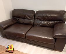 Brown sofa