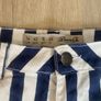 Navy and White Stripe Nautical Shorts UK 14 Image 4