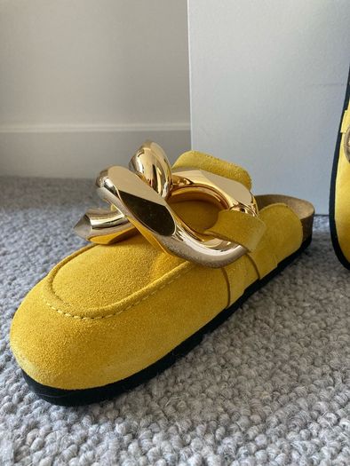 BNIB JW Anderson Suede Chain Mules
