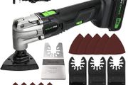 Oscillating Tools, 6 Variable Speed Oscillating Multifunction Tool, 5000-18000 OPM with 1.3Ah Li-ion Battery and Charger, 14 Accessories for Removal, Scraping, Cutting and Polishing (FREE POSTAGE)