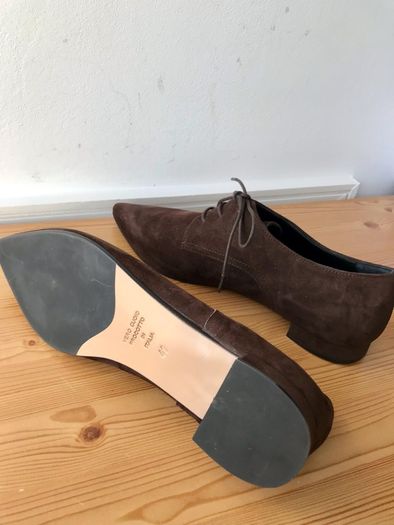Premoli  lace up suede flats 8/41