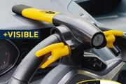 BLOKAUTO Steering Claw, Steering Wheel Lock for Cars, Mobile Homes, Trucks, Universal,Yellow