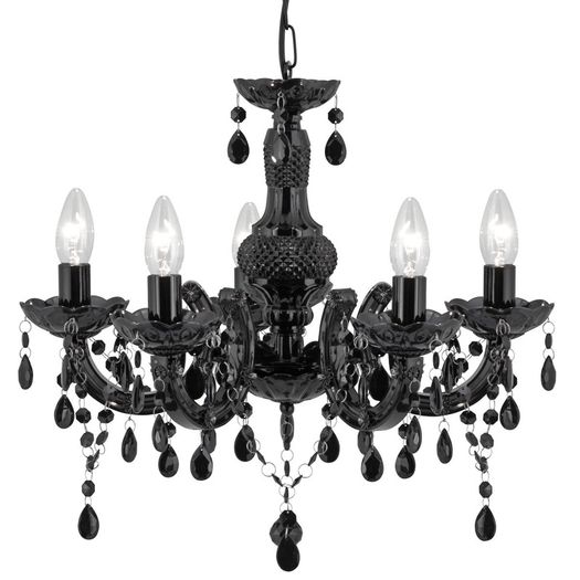 Two Black Chandeliers