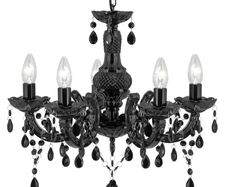 Two Black Chandeliers