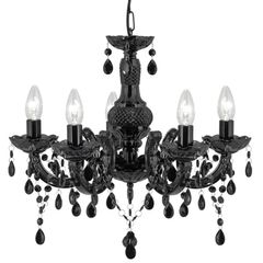 Two Black Chandeliers