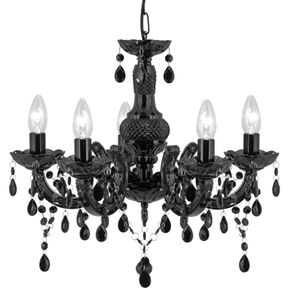 Two Black Chandeliers