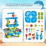 3/4 Tier Kids Sand And Water Table, 3-in-1 Sensory Play Table Image 6