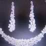 Crystal Bling Necklace and Earrings Image 2
