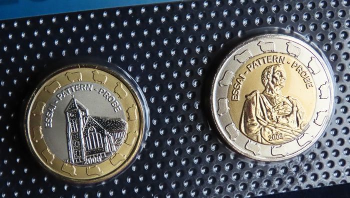 Falkland Islands Euro Probe Essai coins set 2008 euro Prototype Specimen
