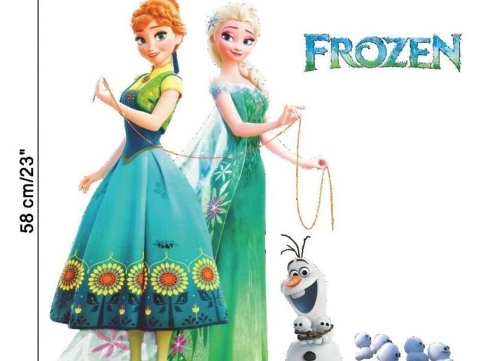 FROZEN Anna and Elsa Wall Stickers, Children's Room Decoration, Wall Decals, Home Decor