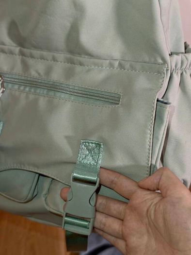 green school bag