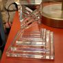 Galway Crystal -  Heavy Pillar candle holder Image 3