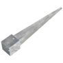 Ground Spikes 6 pcs Silver 12x12x89 cm Galvanised Steel Image 3