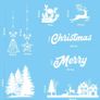 9 Sheet Christmas Window Stickers, Reusable PVC Christmas Window Decoration for Glass Snowflake Elk Santa Claus Decal Double Sided Xmas Winter Stickers Party Supplies (FREE POSTAGE) Image 6