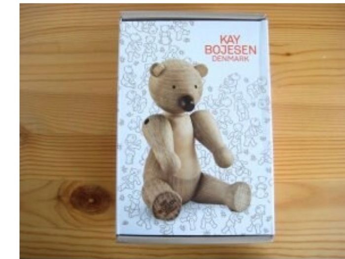 Kay bojesen designer wooden teddy bear new boxed