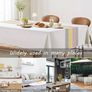 Washable Stitching Tassel Table Cloth Cotton Linen Tablecloth Rectangular Dust-Proof Table Cover (MULTIPLE SIZES, SEE DESCRIPTION" Image 6
