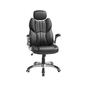 Executive chair Office chair, ergonomic swivel chair, with folding armrests, nylon star base