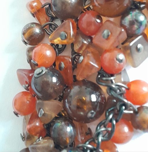Beaded Bracelet - Amber Colours