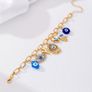 Evil Eye Charm Gold Tone Bracelet Image 3