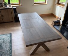 Wooden dining table