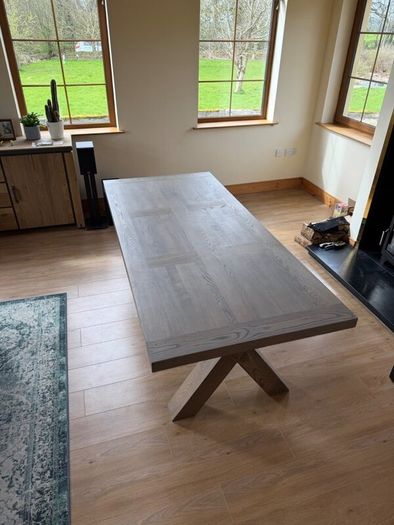 Wooden dining table