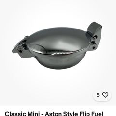 Classic mini Aston style flip fuel cap