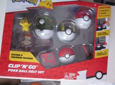New Pokemon Clip N Go Belt Set