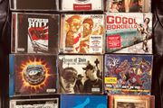 Mix of rock and hip hop CDs