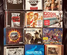 Mix of rock and hip hop CDs