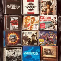 Mix of rock and hip hop CDs