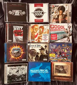 Mix of rock and hip hop CDs