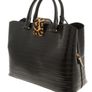 DUNE Black Reptile Effect Tote Bag Image 2