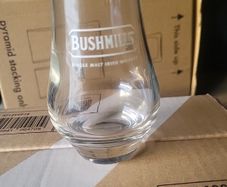 bushmills glasses x 6 whiskey glass new