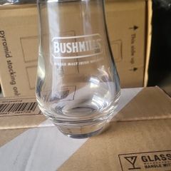bushmills glasses x 6 whiskey glass new