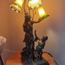 Lady & Children Dancing 3 Shades lamp Image 2