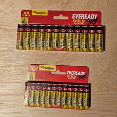 Pack Of  AA  & Pack Of  AAA Batteries New & Unopened