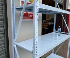 1 BAY Heavy Duty 100 Kilo Metal Racking 4 Metal Shelves 2m x1.5m x50cm