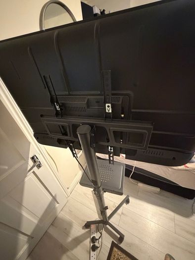 Sharp 40 2K TV + Mobile Stand with Wheels