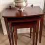 Refreshed - Mid-Century mahogany nest of 3 tables Image 2