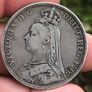 8 x Silver Victoria Crowns rare dates Image 5