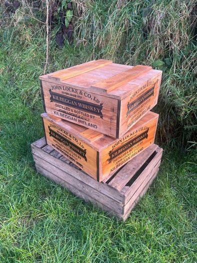 Vintage John Locke Kilbeggan Whiskey Crates 125 each